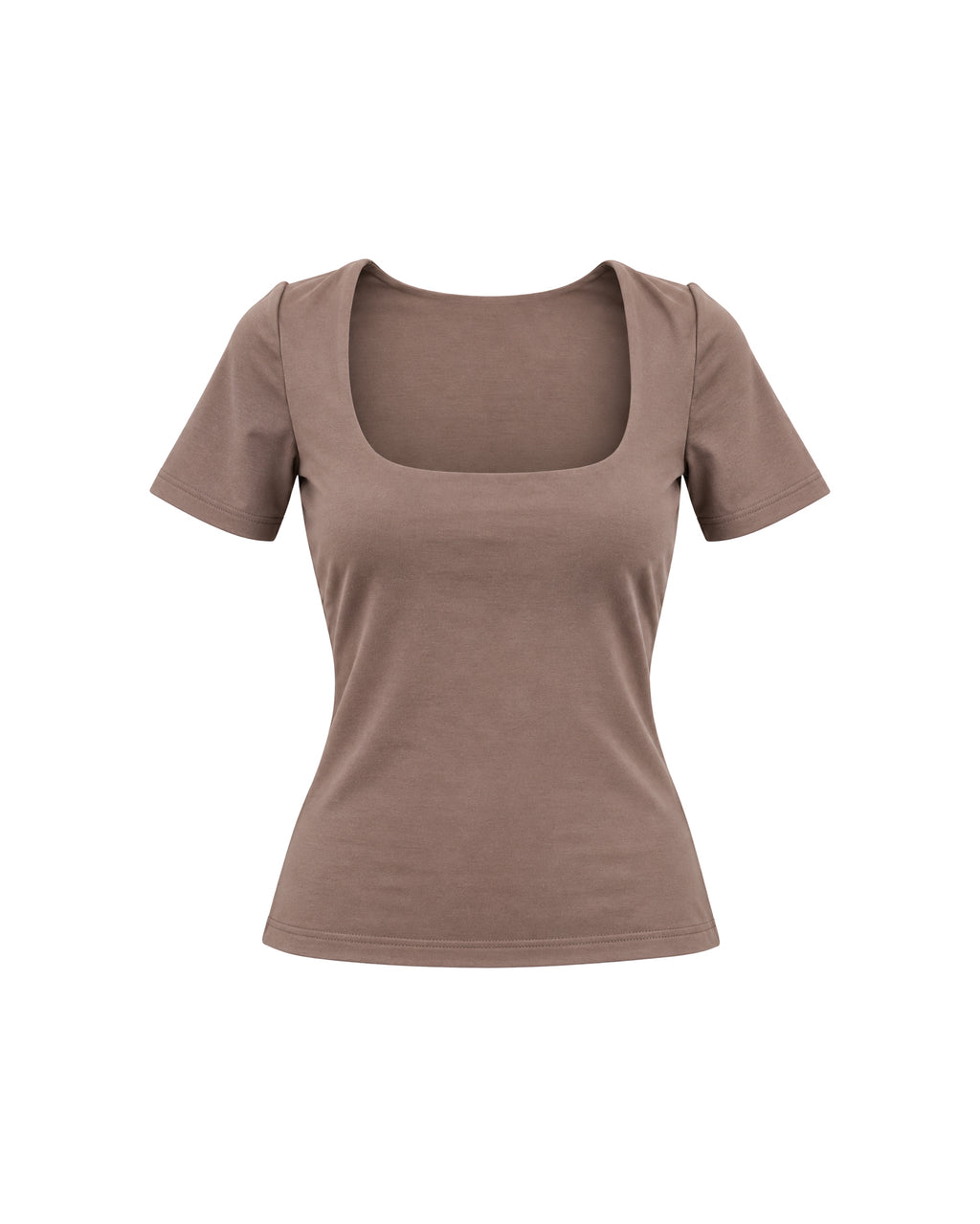 SQUARE-NECK SHORT-SLEEVE TOP