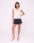 GOLD BUTTON KNIT VEST