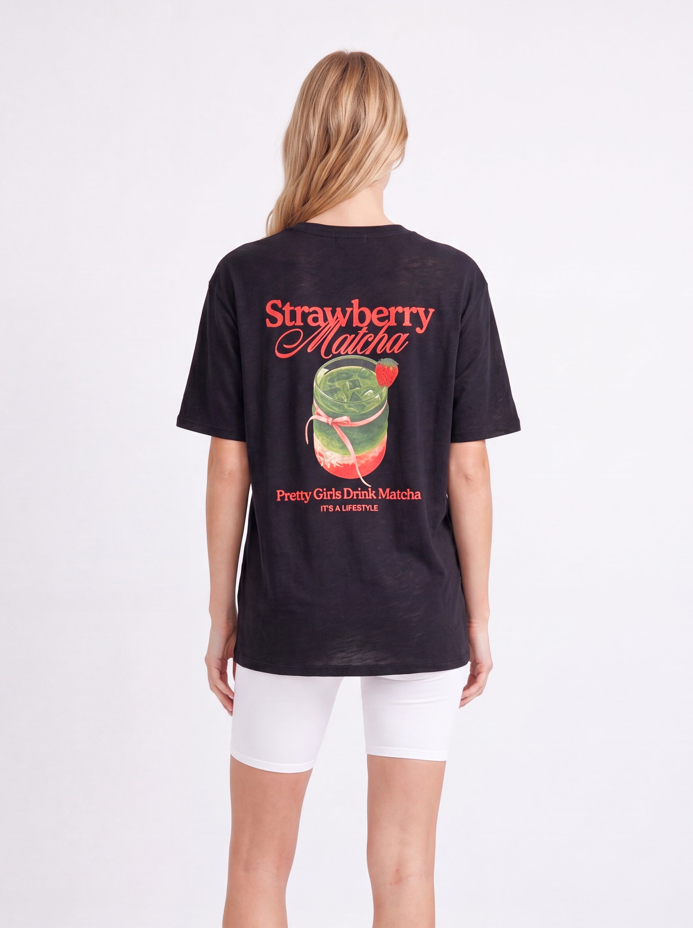 STRAWBERRY MATCHA OVERSIZED T-SHIRT
