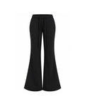 HIGH-WAIST DRAWSTRING FLARED SWEATPANTS