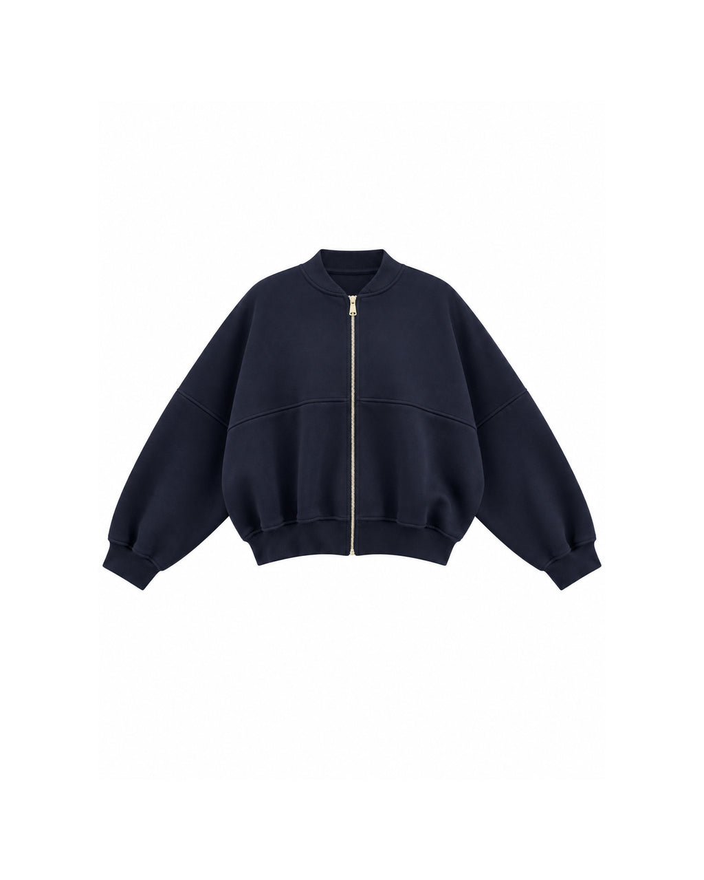 OVERSIZED ZIP-UP BOMBER JACKET