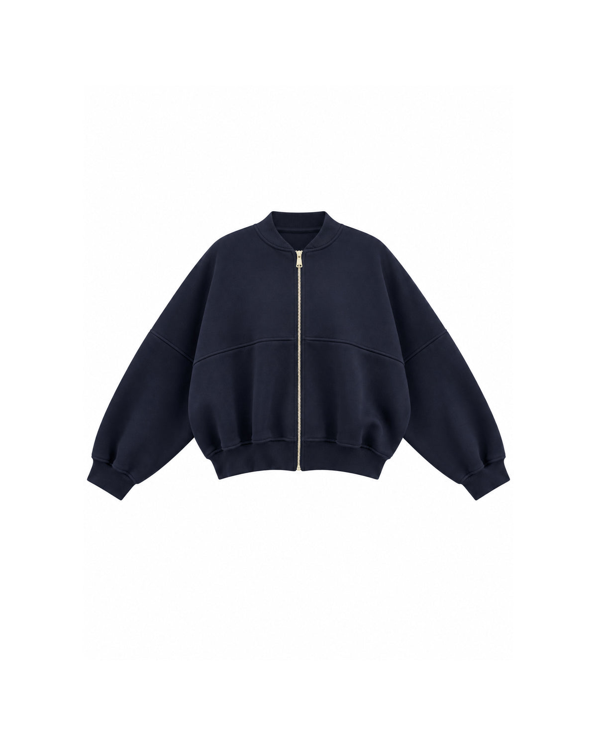 OVERSIZED ZIP-UP BOMBER JACKET