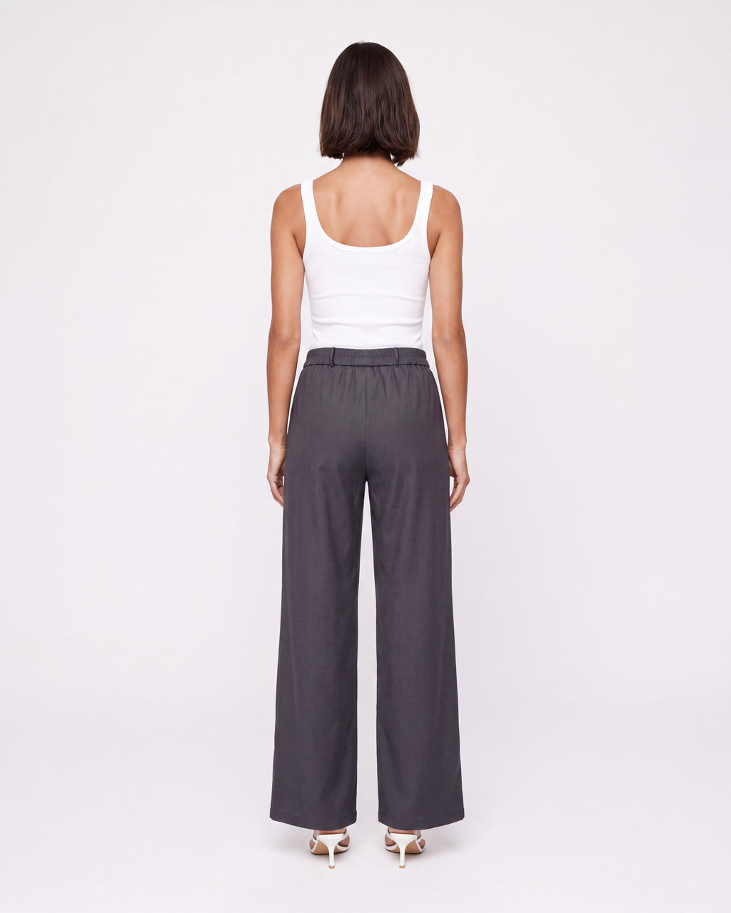 STRAIGHT LEG PANTS WITH SCARF BELT