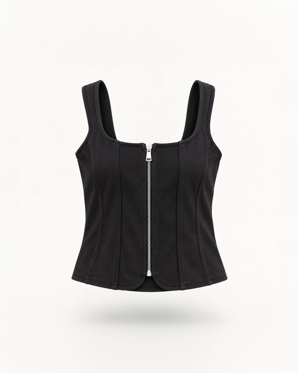 CORSET-STYLE ZIP-UP TOP