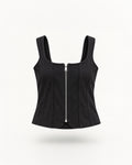 CORSET-STYLE ZIP-UP TOP