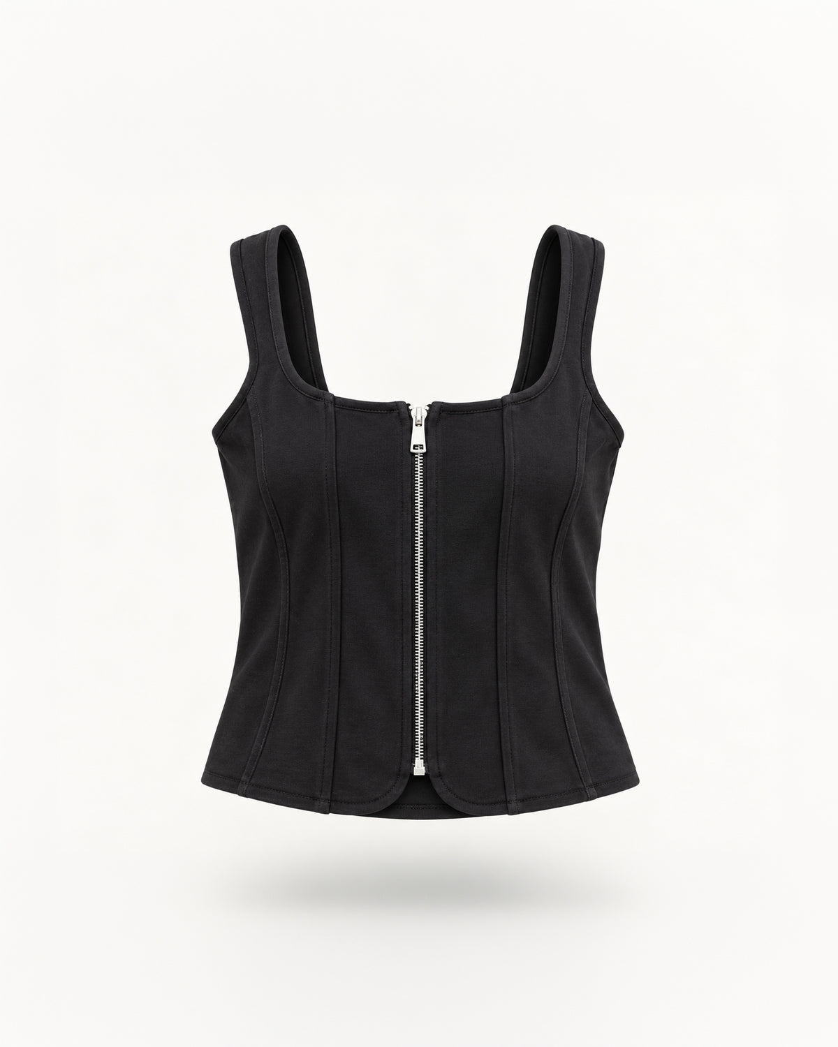 CORSET-STYLE ZIP-UP TOP