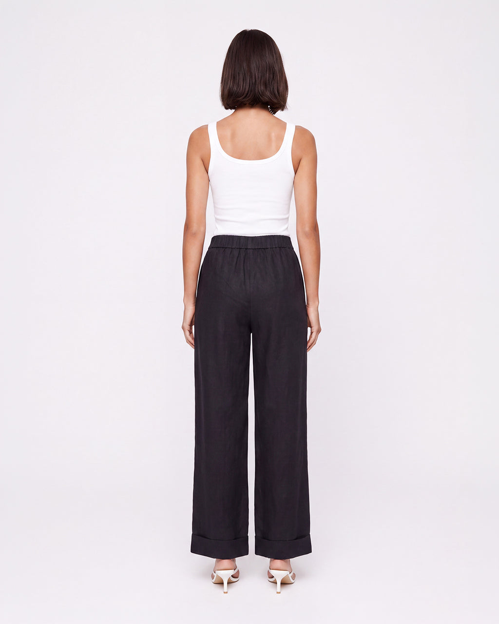 WIDE-LEG DRAWSTRING PANTS