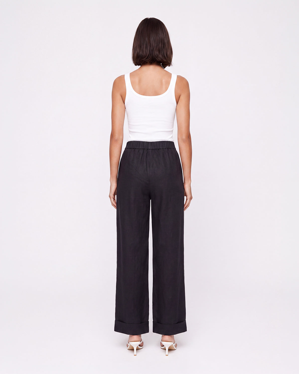 WIDE-LEG DRAWSTRING PANTS