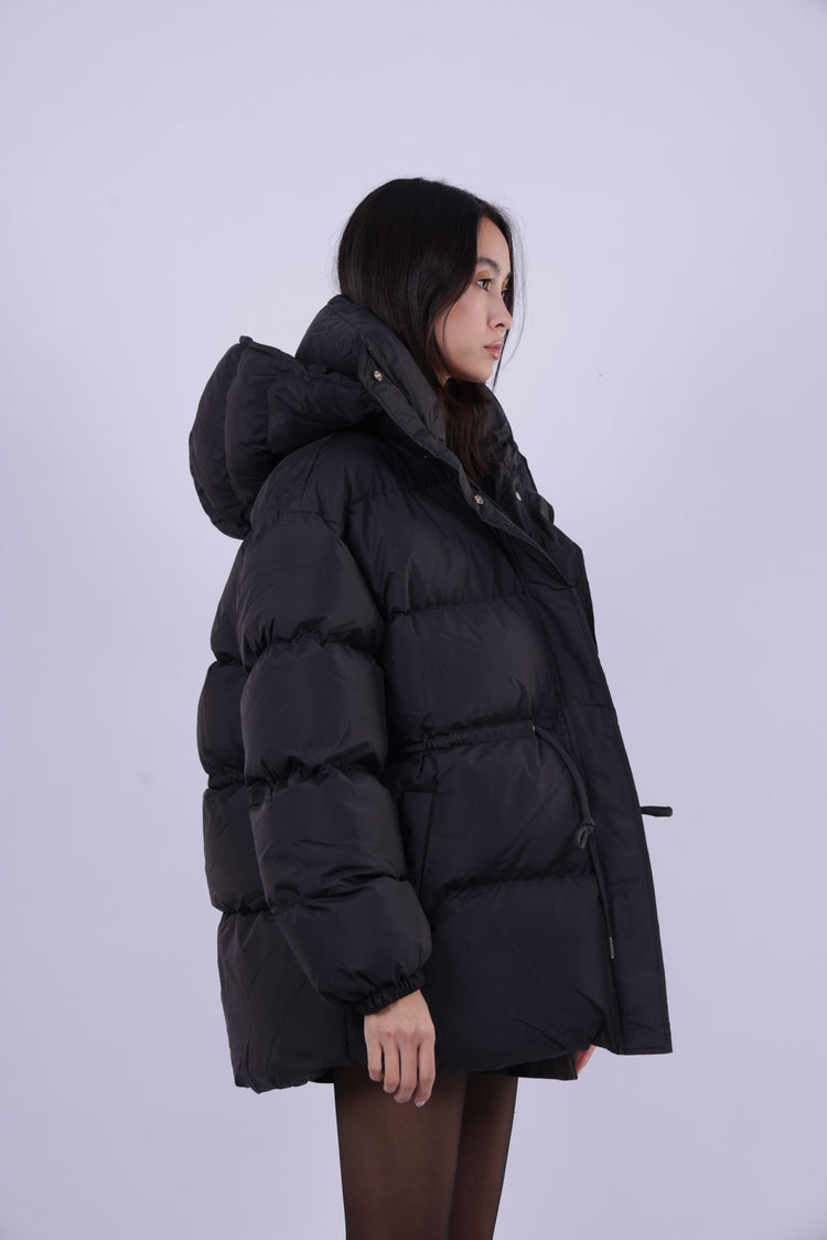 OVERSIZED PUFFER JACKET WITH HIGH COLLAR