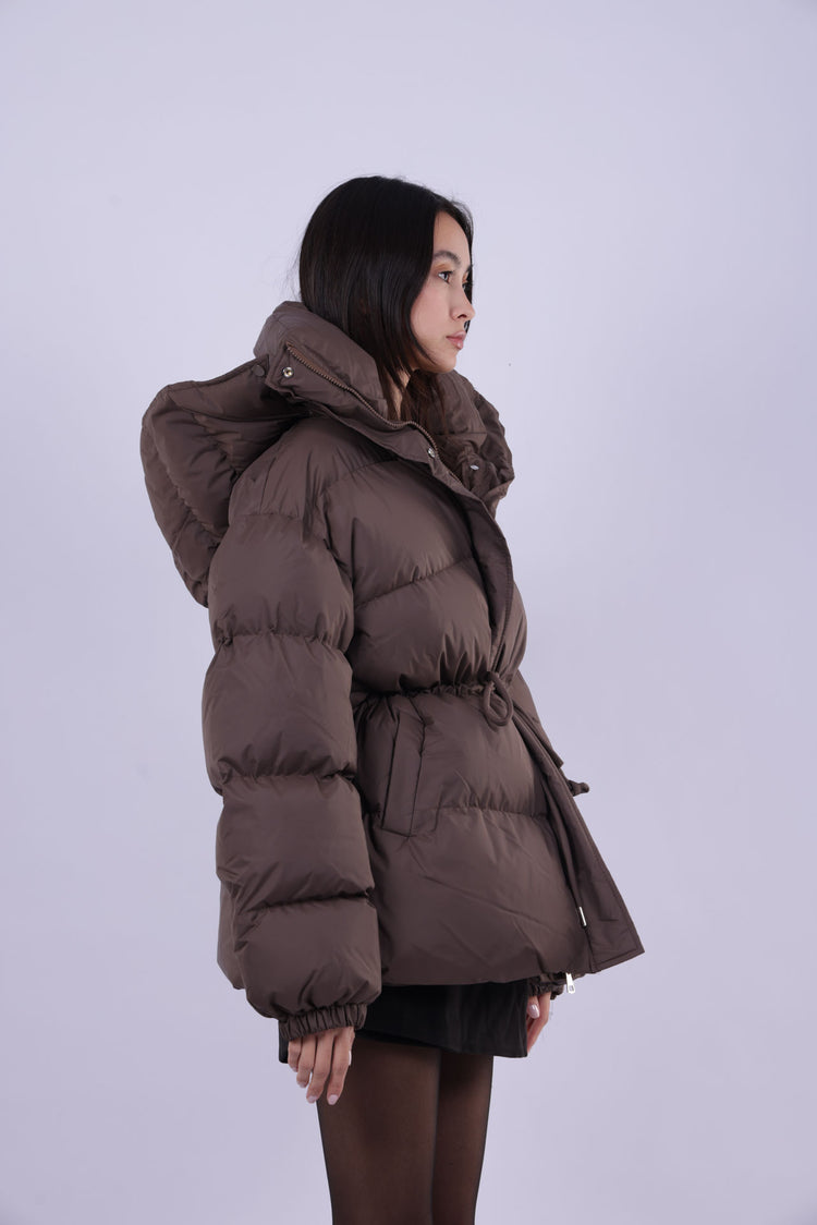 OVERSIZED PUFFER JACKET WITH HIGH COLLAR