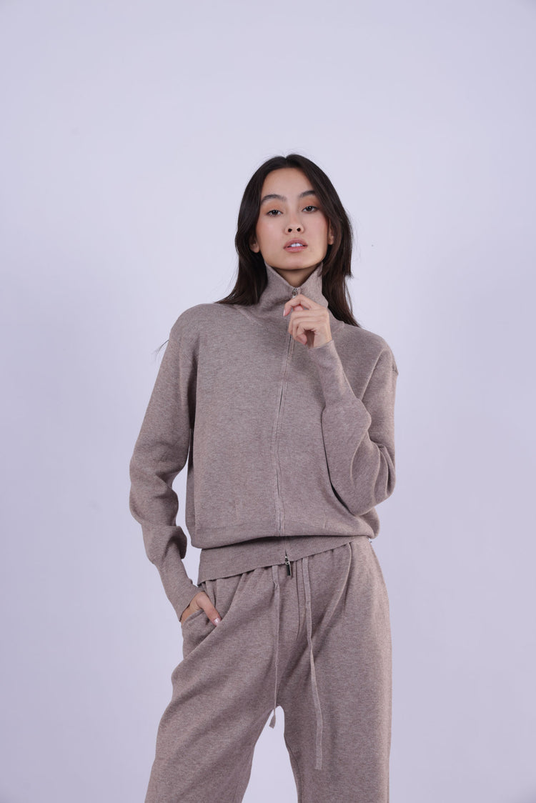 ZIP-UP KNIT TRACK SET