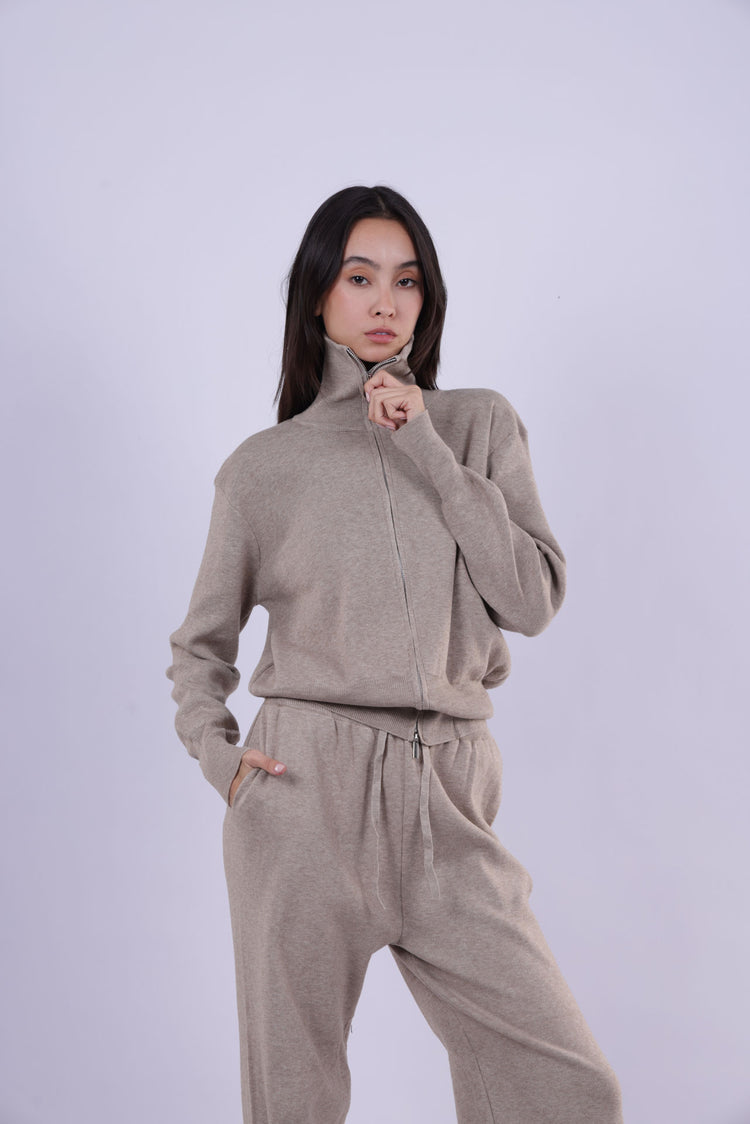 ZIP-UP KNIT TRACK SET