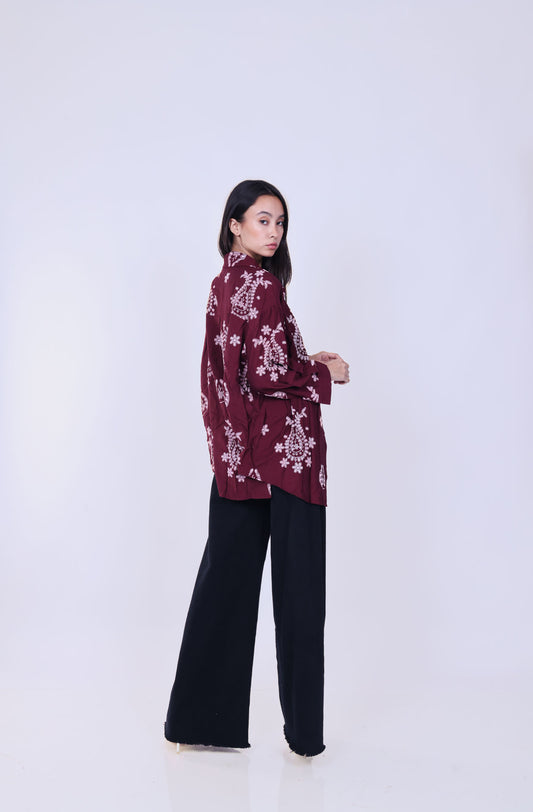 EMBROIDERED OVERSIZED SHIRT