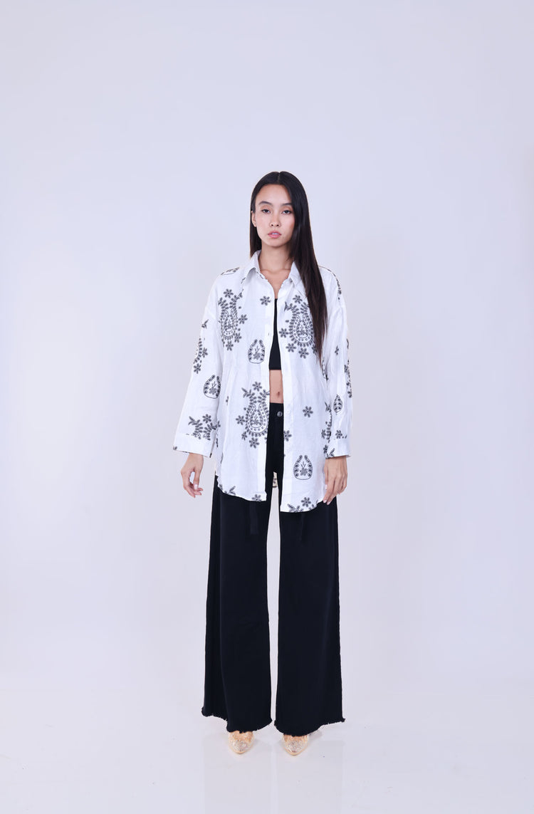 EMBROIDERED OVERSIZED SHIRT