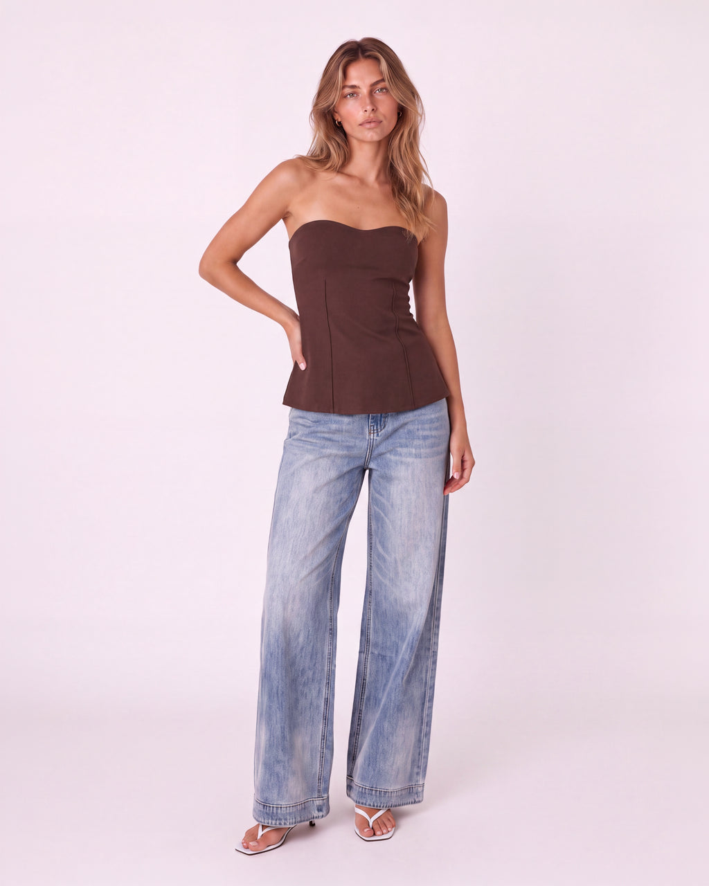STRAPLESS SWEETHEART CORSET TOP