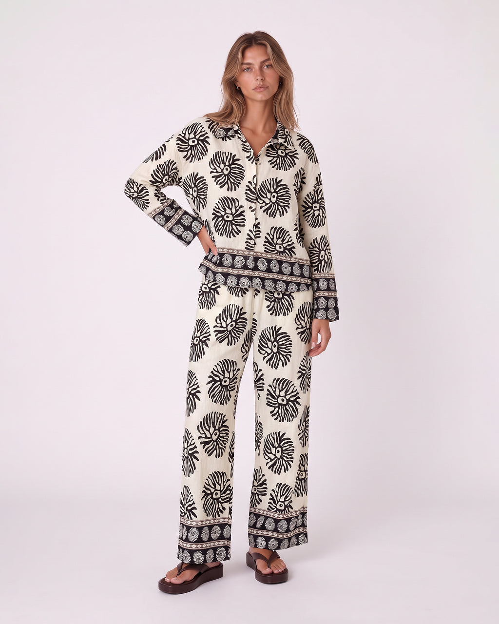 ABSTRACT FLORAL PRINT SET