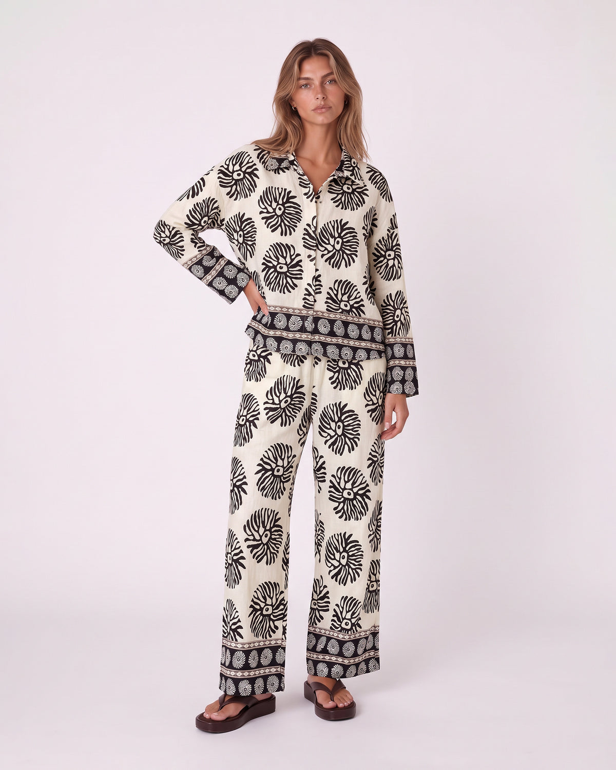 ABSTRACT FLORAL PRINT SET
