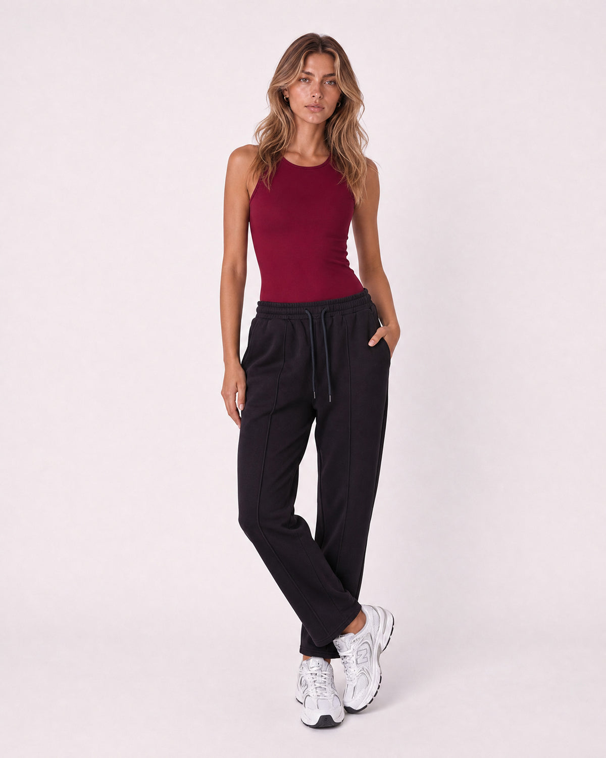SCOOP-NECK SLEEVELESS BODYSUIT
