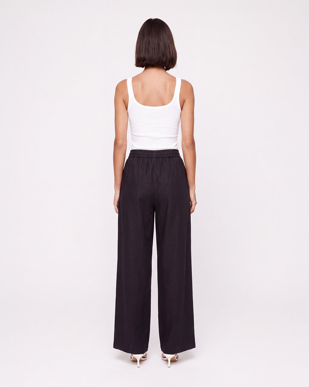 WIDE-LEG DRAWSTRING PANTS