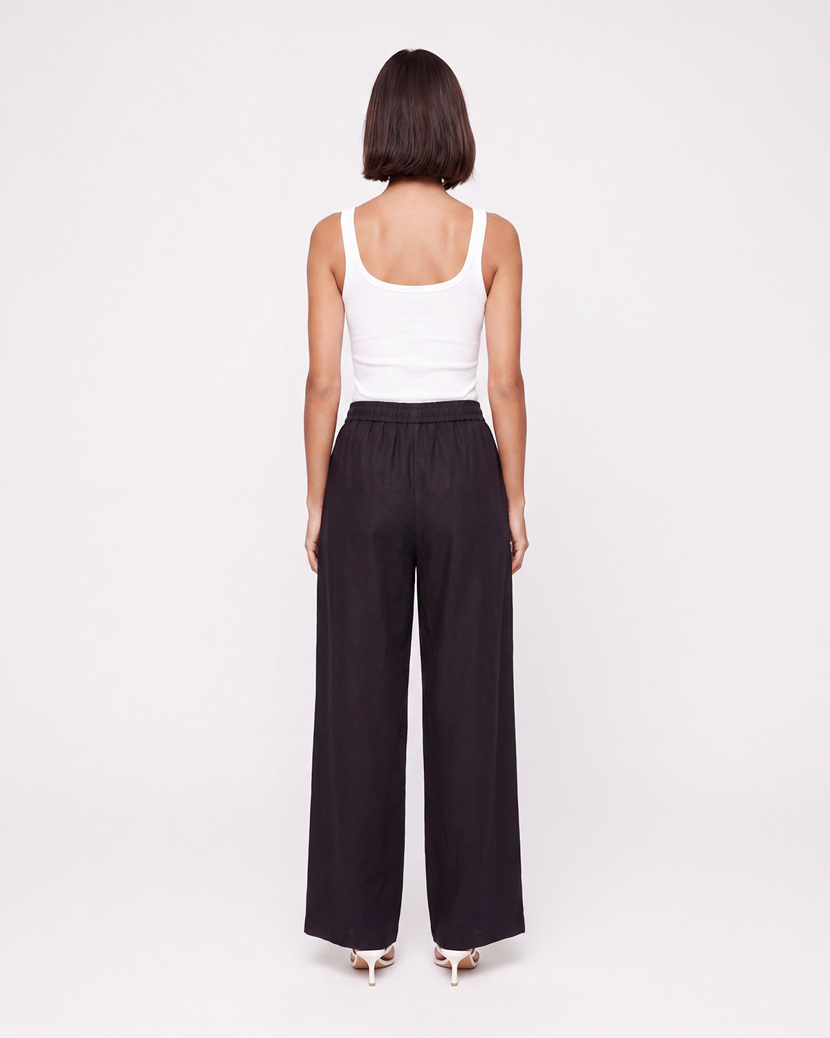 WIDE-LEG DRAWSTRING PANTS