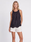 FLORAL EMBROIDERED TANK TOP
