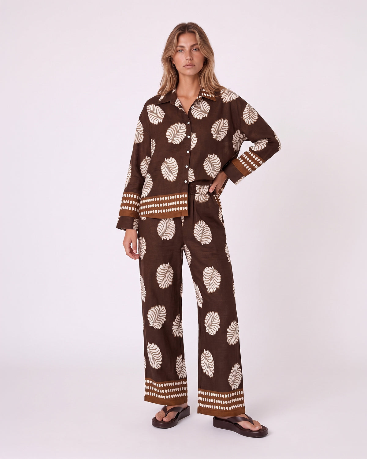 LEAF PRINT CO-ORD SET