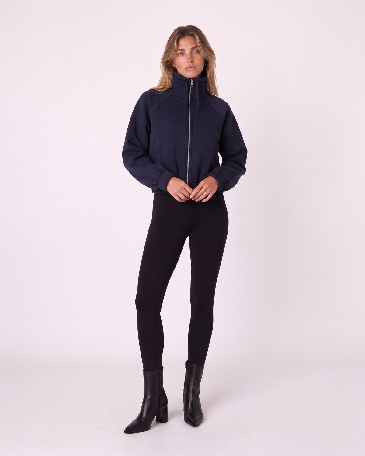 HIGH-NECK ZIP-UP JACKET