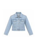 CROPPED STRUCTURED DENIM JACKET