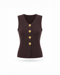 GOLD BUTTON KNIT VEST