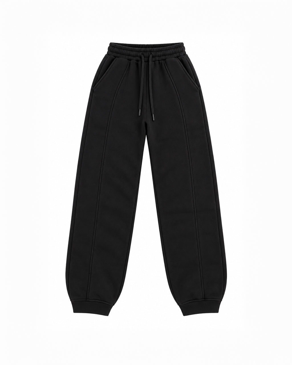 WIDE LEG JOGGER PANTS WITH ELASTIC WAIST AND DRAWSTRING