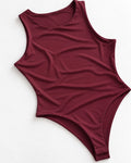 SCOOP-NECK SLEEVELESS BODYSUIT