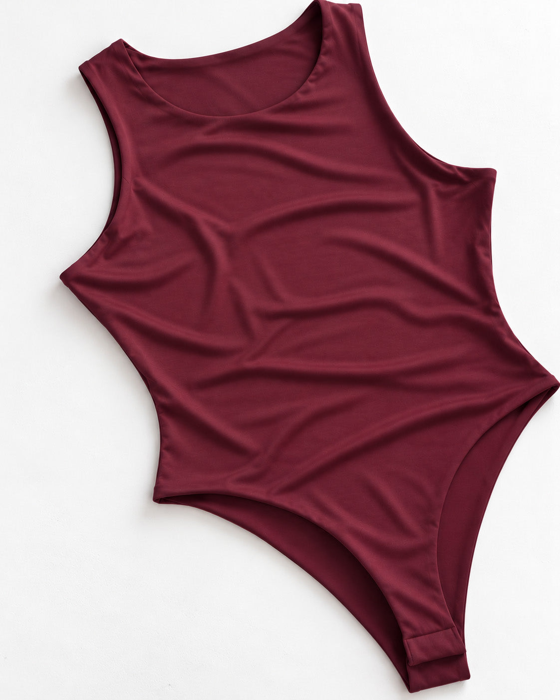 SCOOP-NECK SLEEVELESS BODYSUIT