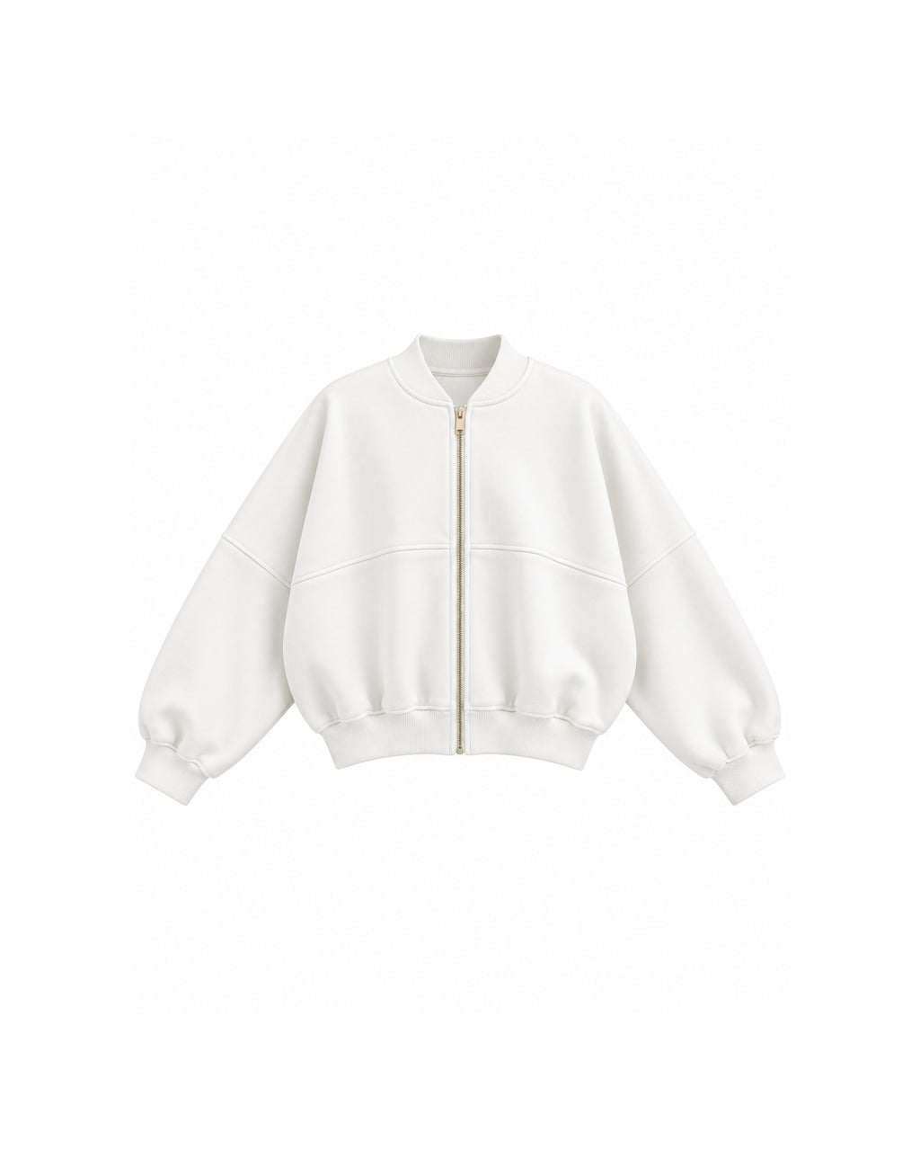 OVERSIZED ZIP-UP BOMBER JACKET