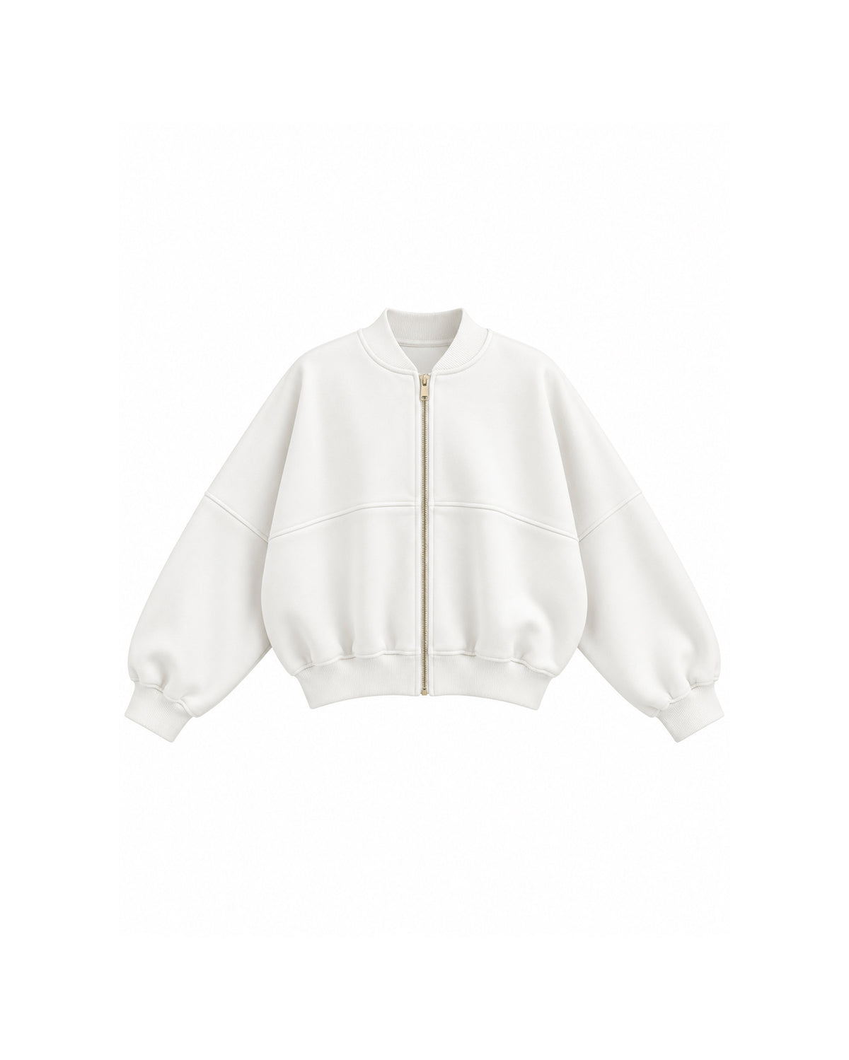 OVERSIZED ZIP-UP BOMBER JACKET