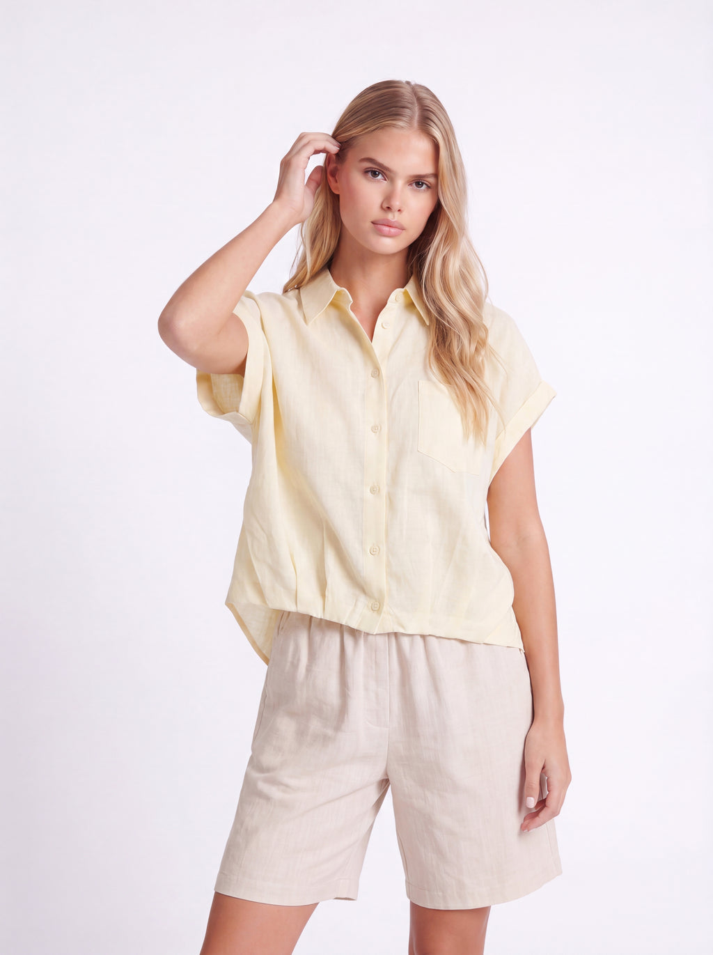 SHORT SLEEVE LINEN SHIRT