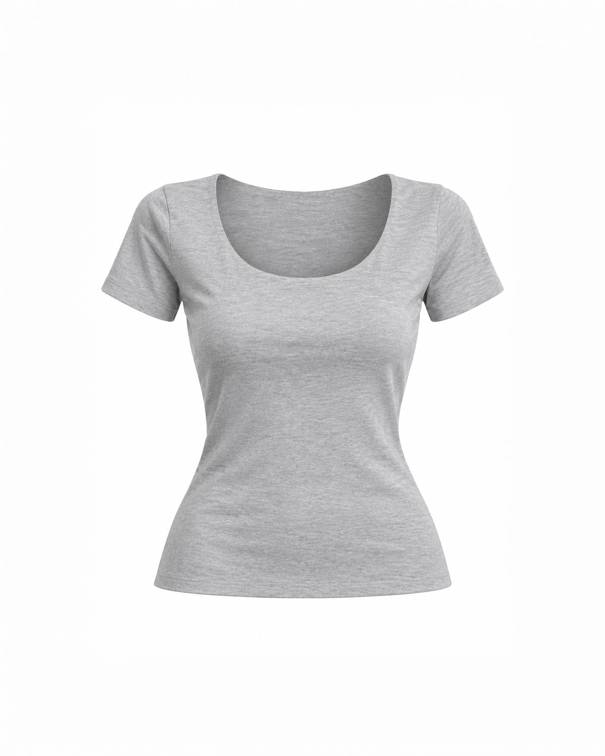 SCOOP-NECK SHORT-SLEEVE TOP
