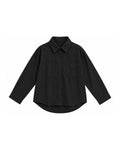 OVERSIZED BUTTON-FRONT LONG SLEEVE SHIRT