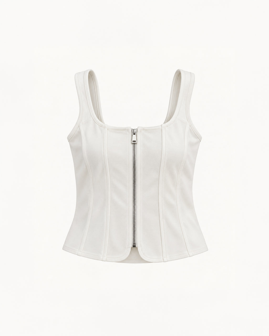CORSET-STYLE ZIP-UP TOP