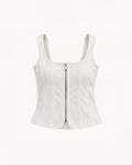 CORSET-STYLE ZIP-UP TOP