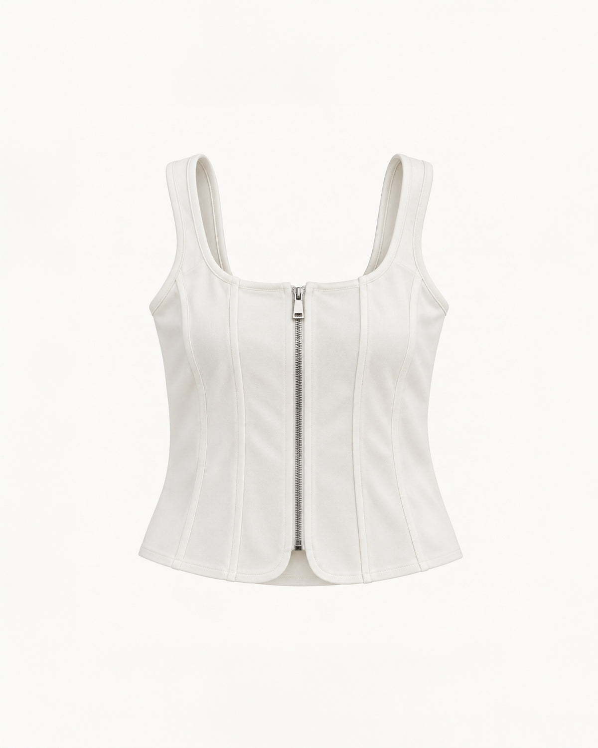 CORSET-STYLE ZIP-UP TOP
