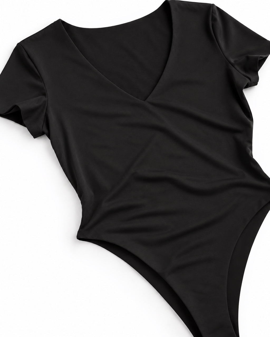 FITTED V-NECK BODYSUIT