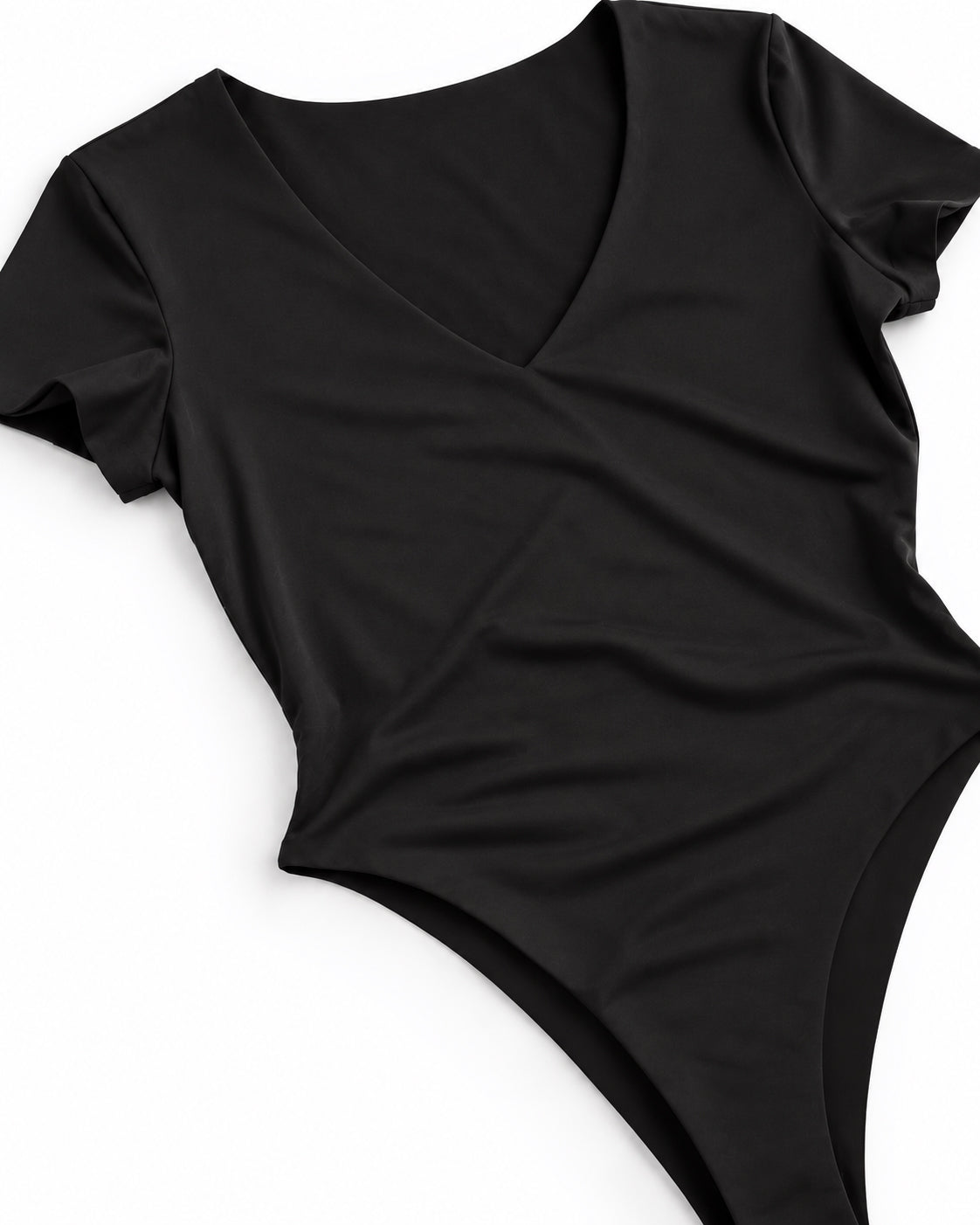 FITTED V-NECK BODYSUIT