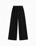 WIDE-LEG SWEATPANTS WITH TIE BELT