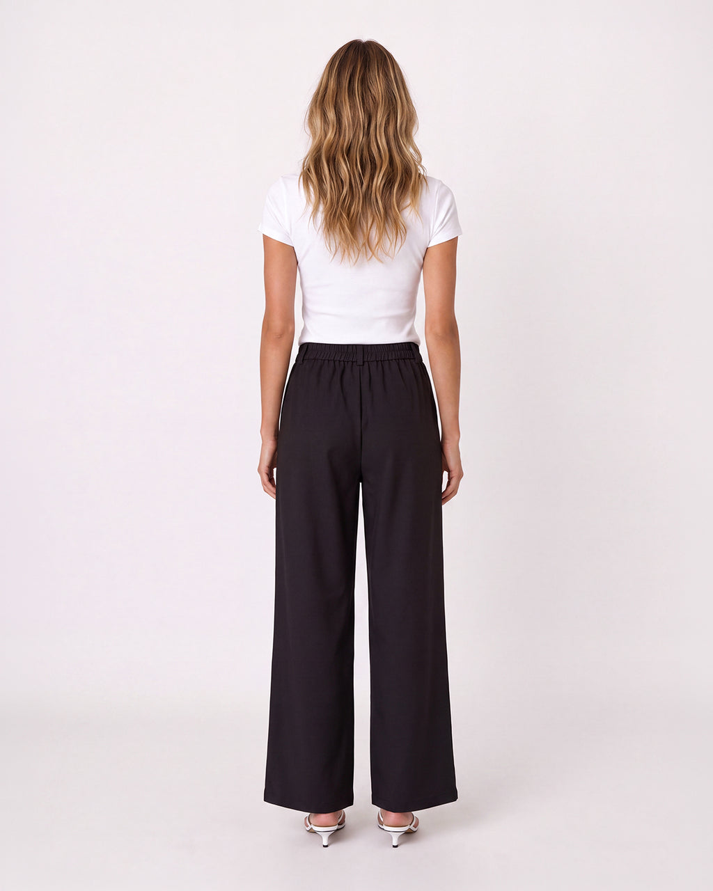 WIDE-LEG TROUSERS WITH SCARF DETAIL
