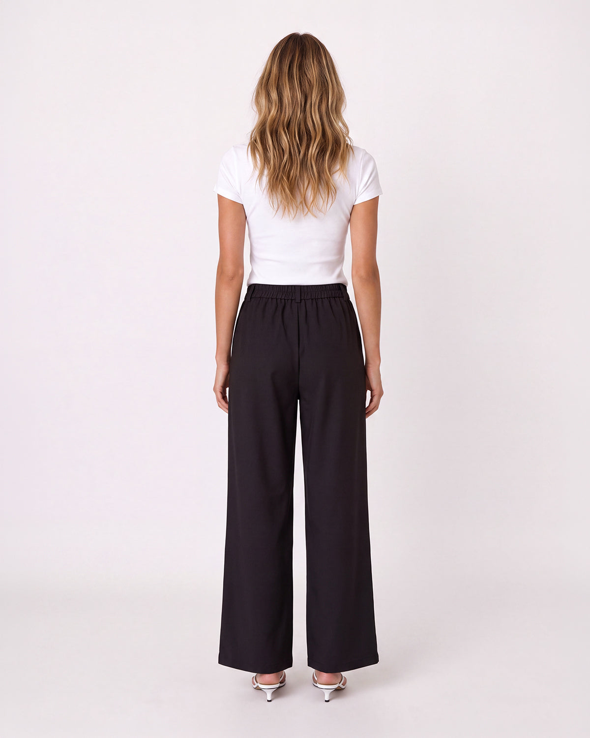 WIDE-LEG TROUSERS WITH SCARF DETAIL