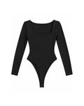 FITTED SQUARE-NECK BODYSUIT