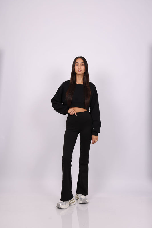 HIGH WAIST FLARED LEGGINGS