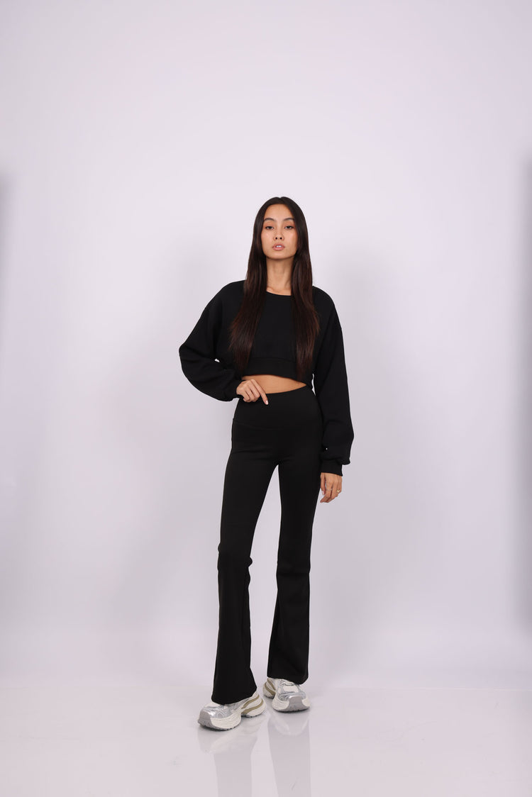 HIGH WAIST FLARED LEGGINGS