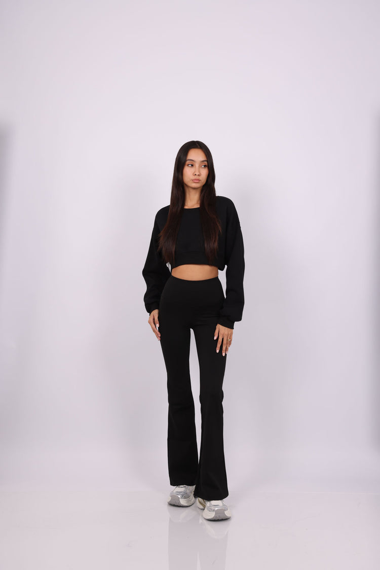 HIGH WAIST FLARED LEGGINGS