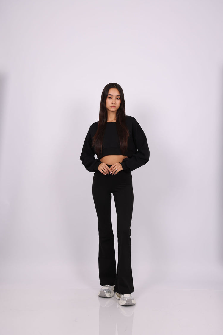 HIGH WAIST FLARED LEGGINGS